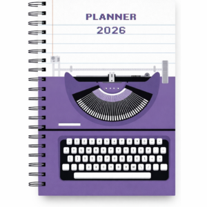 Máquina de Escrever capa Roxo