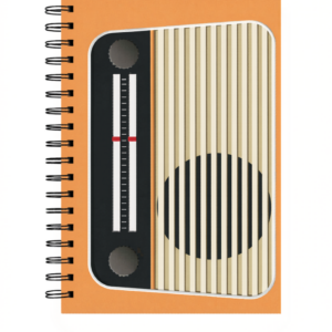 Caderno Radio - Capa Laranja