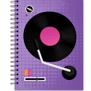 Caderno Vitrola - Capa Roxo